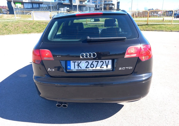 Audi A3 cena 19000 przebieg: 249000, rok produkcji 2007 z Kielce małe 254